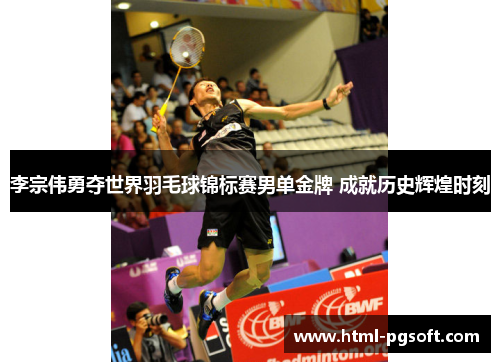 李宗伟勇夺世界羽毛球锦标赛男单金牌 成就历史辉煌时刻
